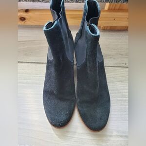 Fendi Wedge Booties - Black Suede